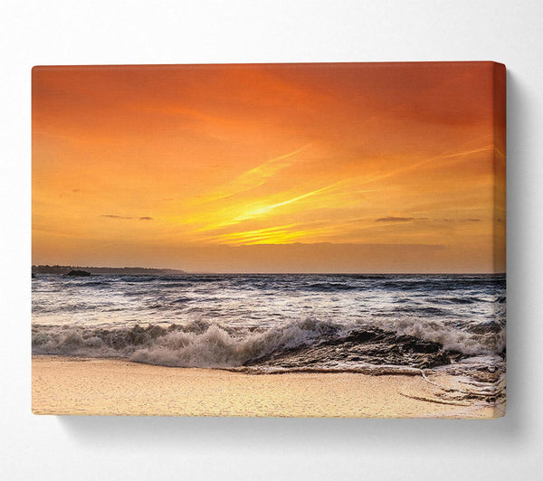  A Canvas Print of Ocean Wave Splash Canvas Art