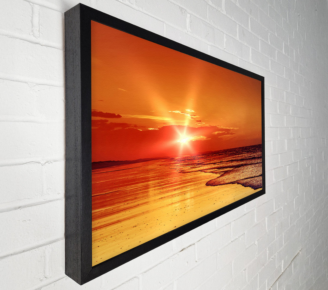  A Canvas Print of As The Sun Comes Through The Clouds Canvas Print