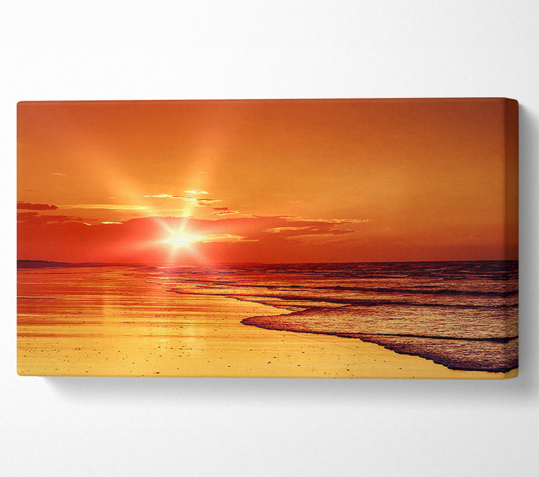 A Canvas Print of As The Sun Comes Through The Clouds Canvas Print