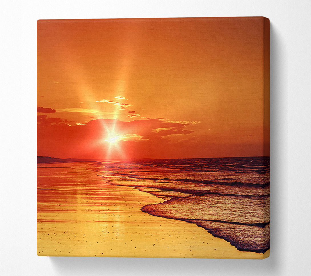  A Canvas Print of As The Sun Comes Through The Clouds Canvas Print