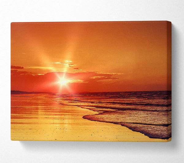  A Canvas Print of As The Sun Comes Through The Clouds Canvas Print