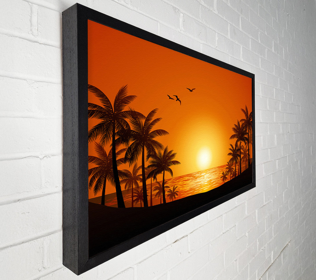  A Canvas Print of Palm Tree Delight Canvas Print