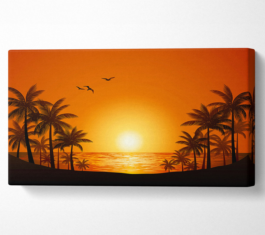  A Canvas Print of Palm Tree Delight Canvas Print