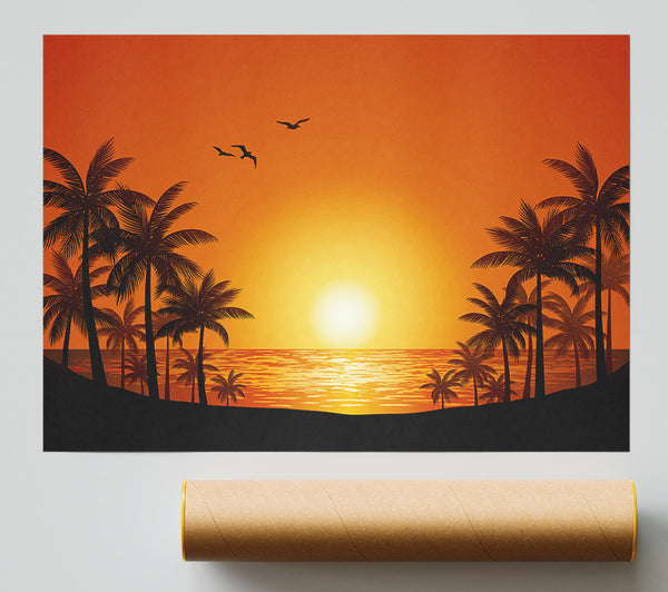 Palm Tree Delight Giclee Print