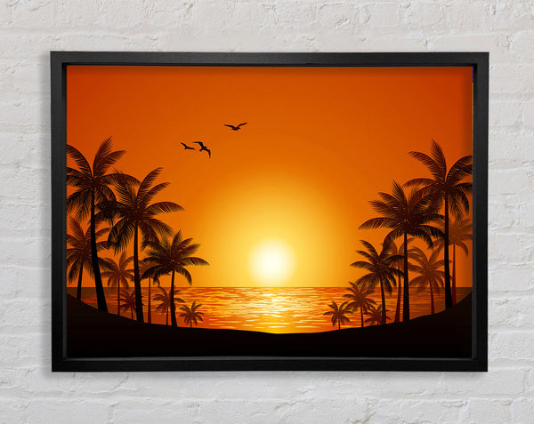 Palm Tree Delight Framed Print