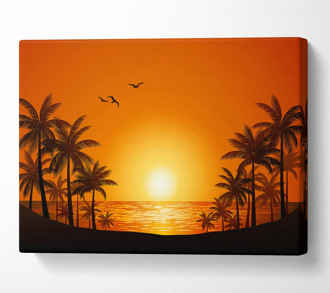  A Canvas Print of Palm Tree Delight Canvas Print
