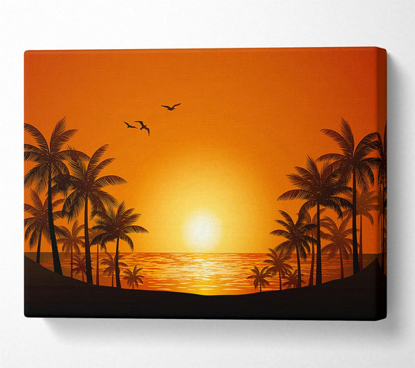  A Canvas Print of Palm Tree Delight Canvas Print