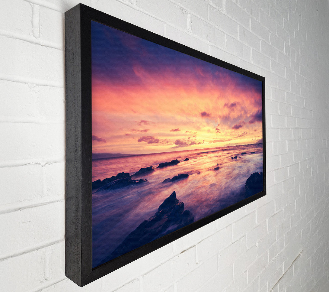  A Canvas Print of Retro Ocean Canvas Wall Art