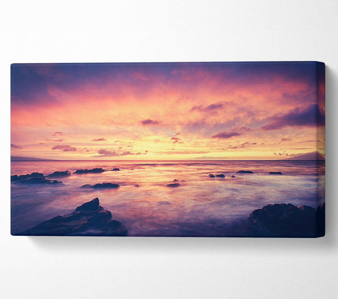  A Canvas Print of Retro Ocean Canvas Wall Art