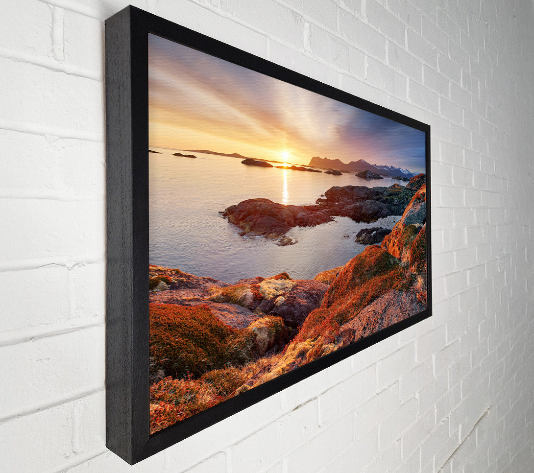  A Canvas Print of Mountain Sun Sparkle Canvas Art