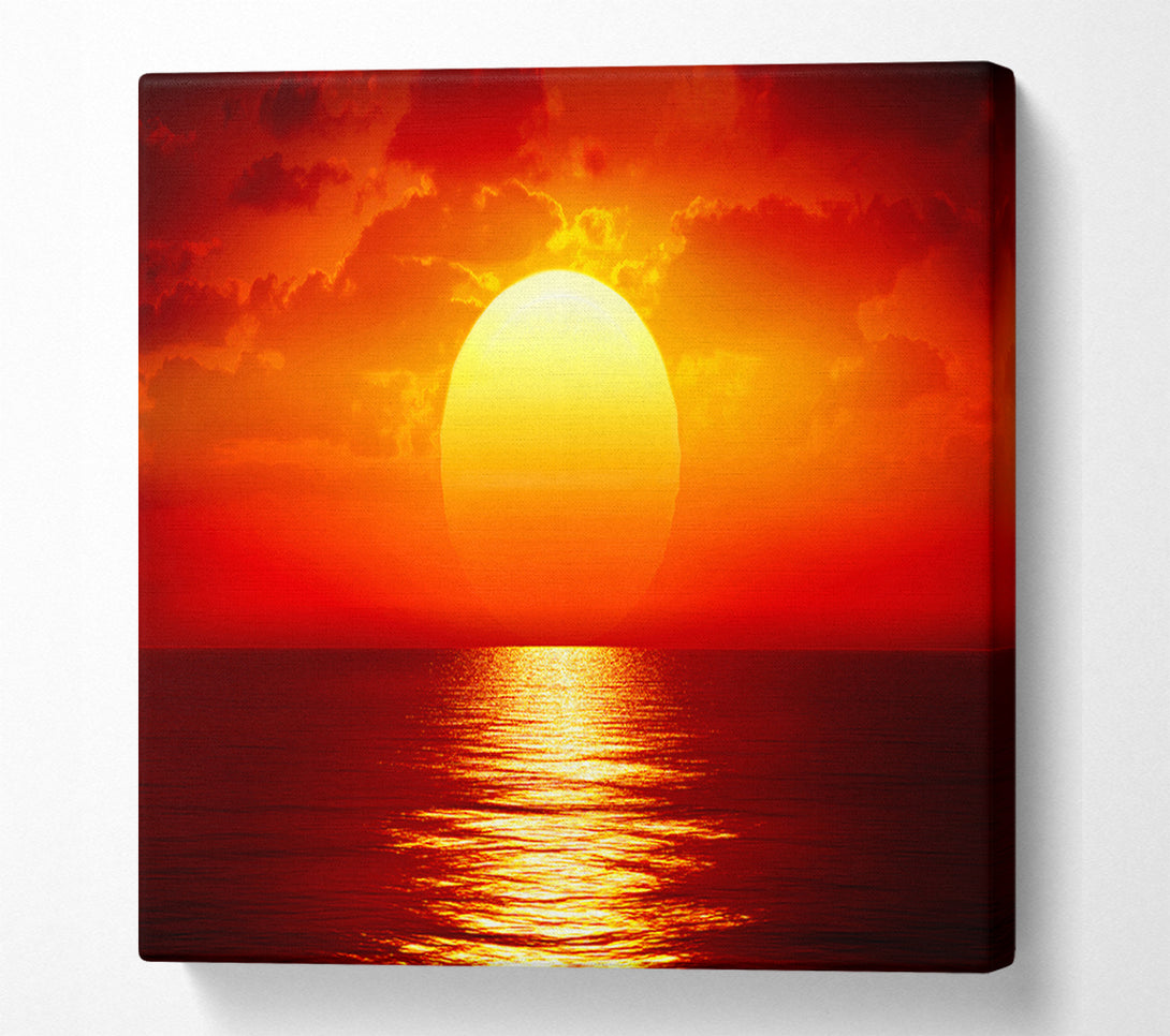  A Canvas Print of Fire Glow 2 Canvas Wall Art
