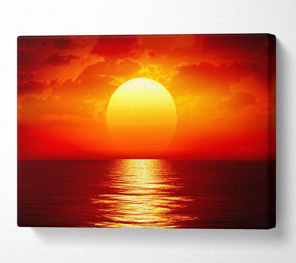  A Canvas Print of Fire Glow 2 Canvas Wall Art