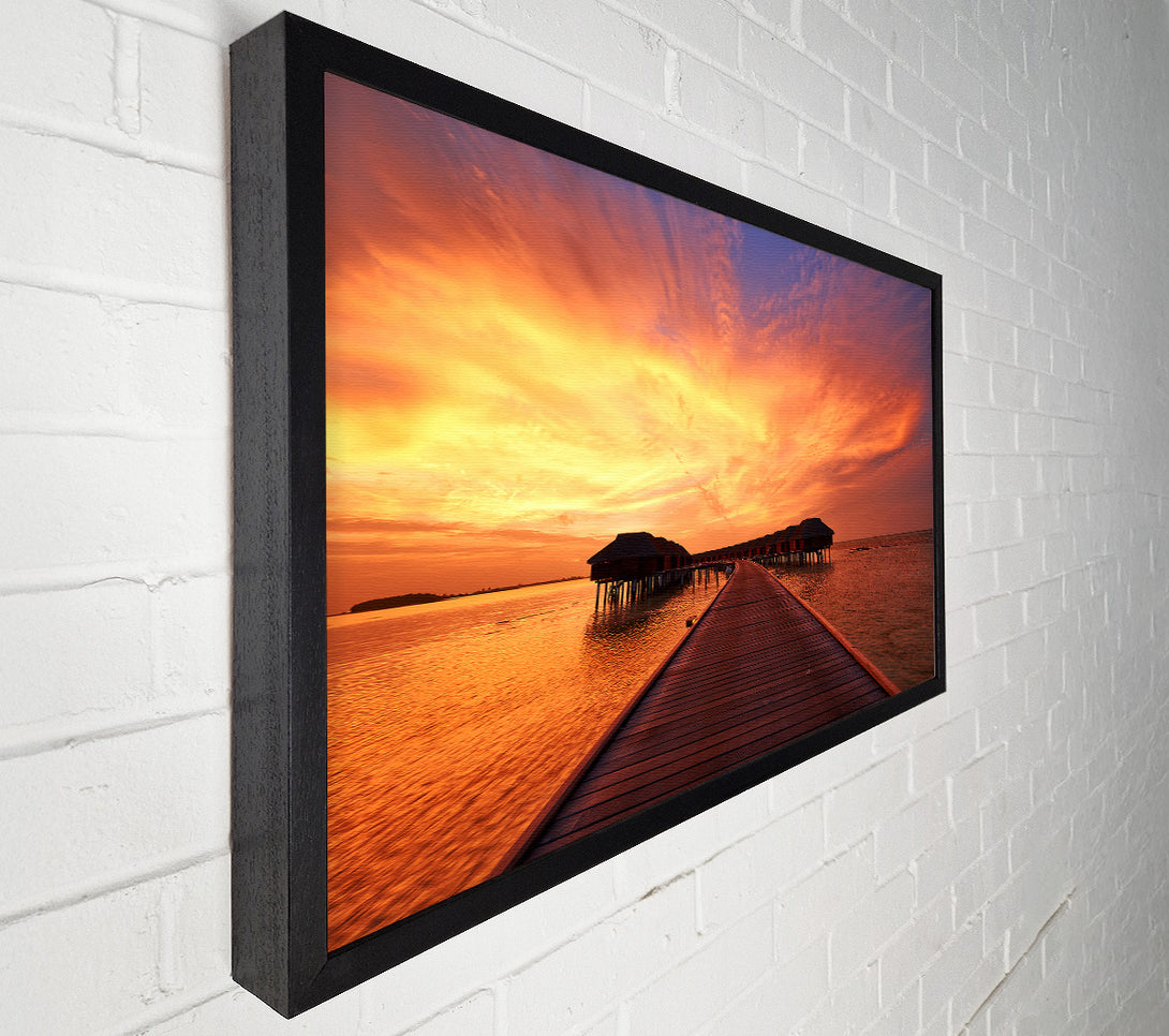  A Canvas Print of Ocean Honeymoon Retreat Canvas Art