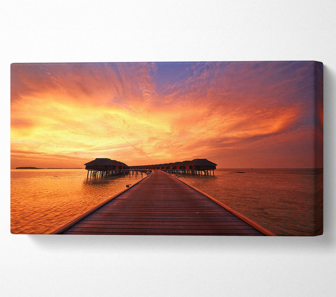  A Canvas Print of Ocean Honeymoon Retreat Canvas Art
