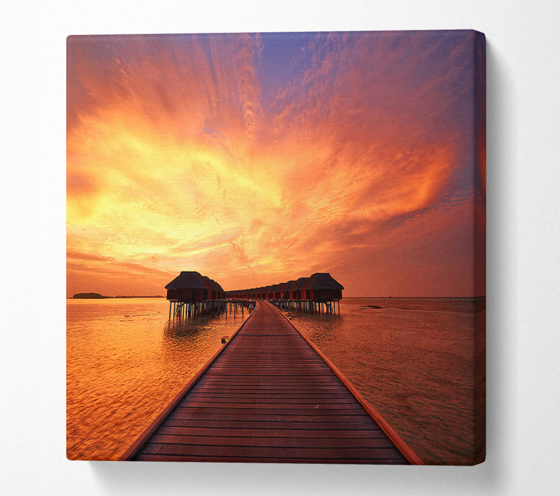  A Canvas Print of Ocean Honeymoon Retreat Canvas Art