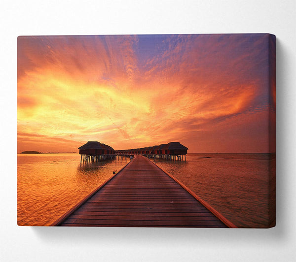  A Canvas Print of Ocean Honeymoon Retreat Canvas Art