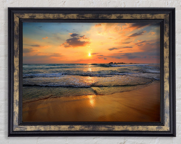 Beach Waves Framed Print