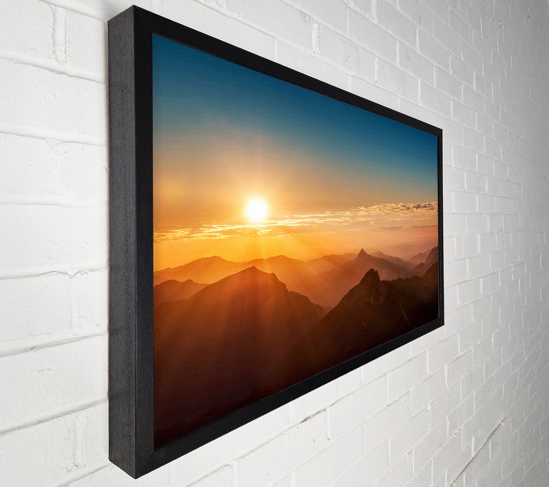  A Canvas Print of Blazing Sun Glory Canvas Wall Art