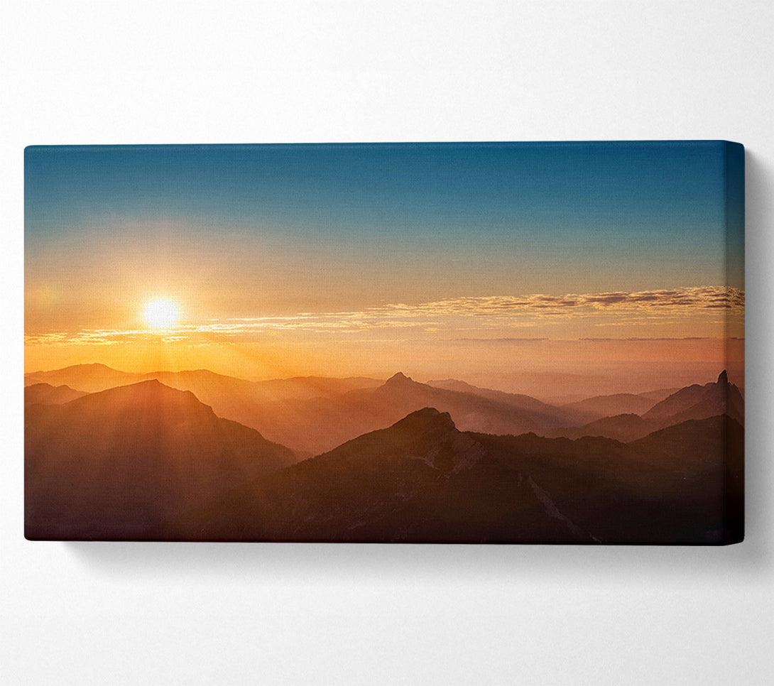  A Canvas Print of Blazing Sun Glory Canvas Wall Art