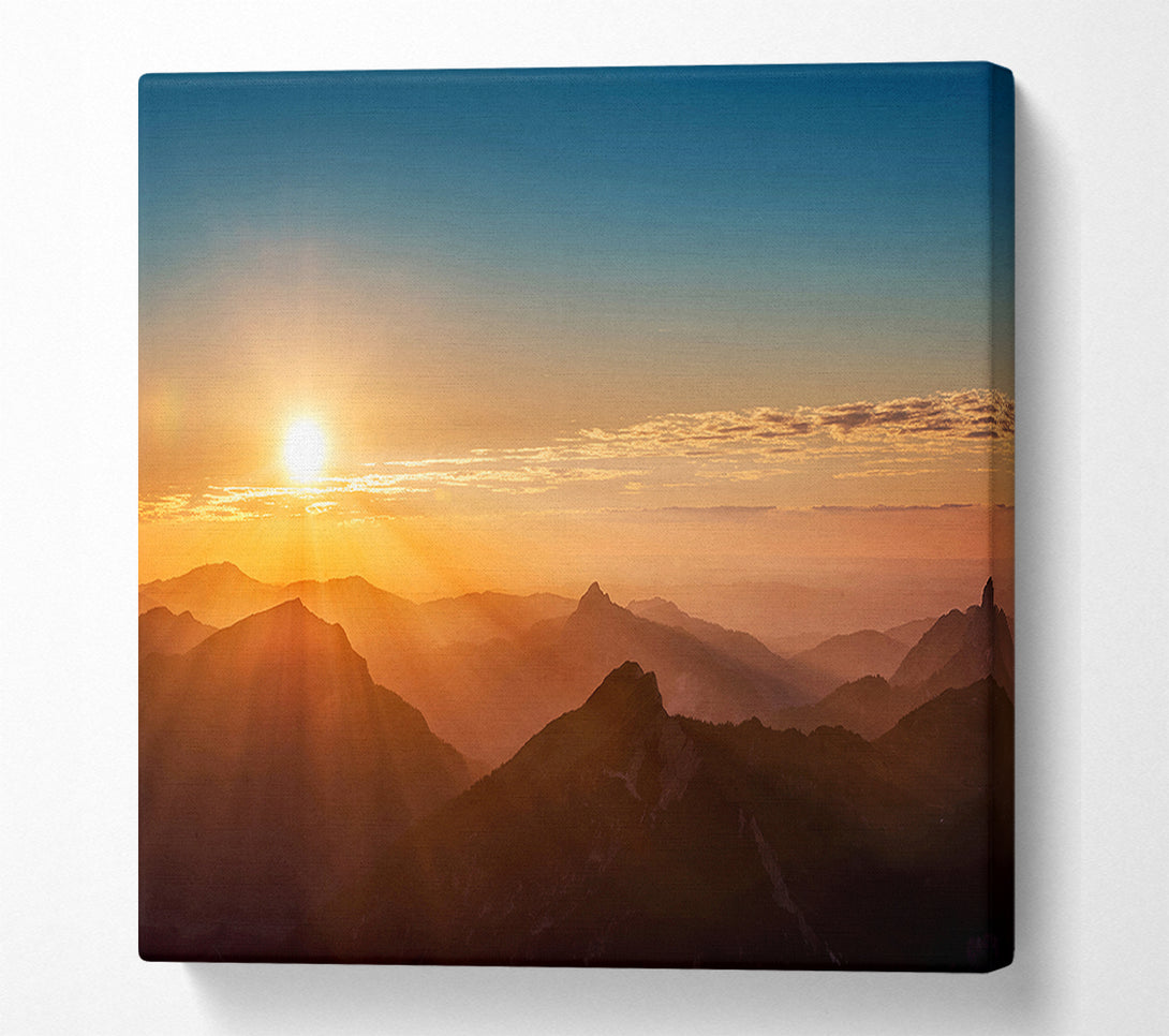 A Canvas Print of Blazing Sun Glory Canvas Wall Art