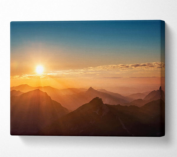  A Canvas Print of Blazing Sun Glory Canvas Wall Art