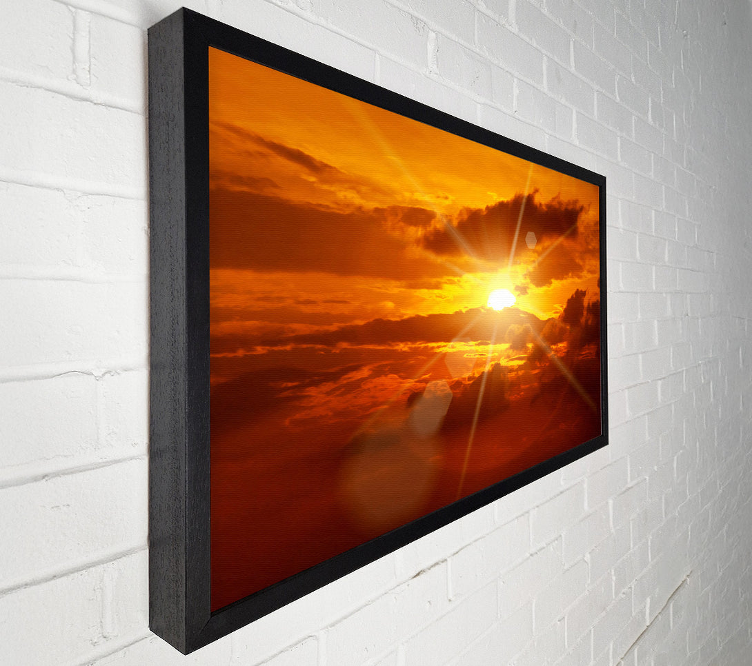  A Canvas Print of Sun Blaze Clouds Canvas Wall Art