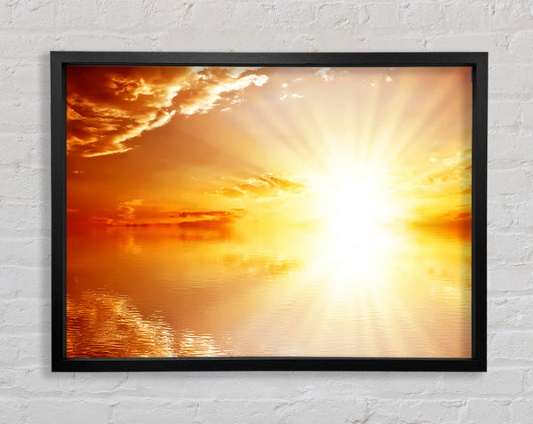 Perfect Sun Blaze Framed Print