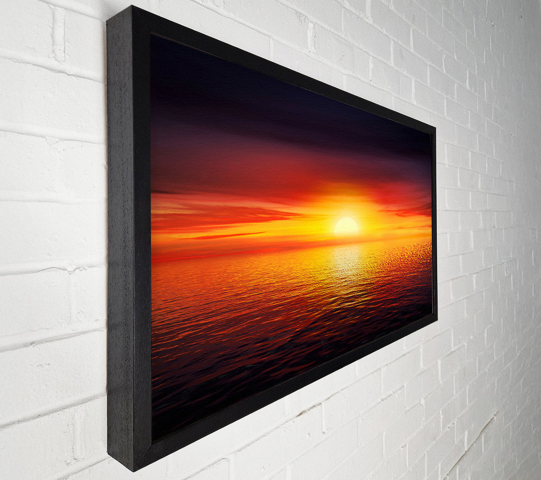  A Canvas Print of As The Sun Goes To Sleep Canvas Wall Art