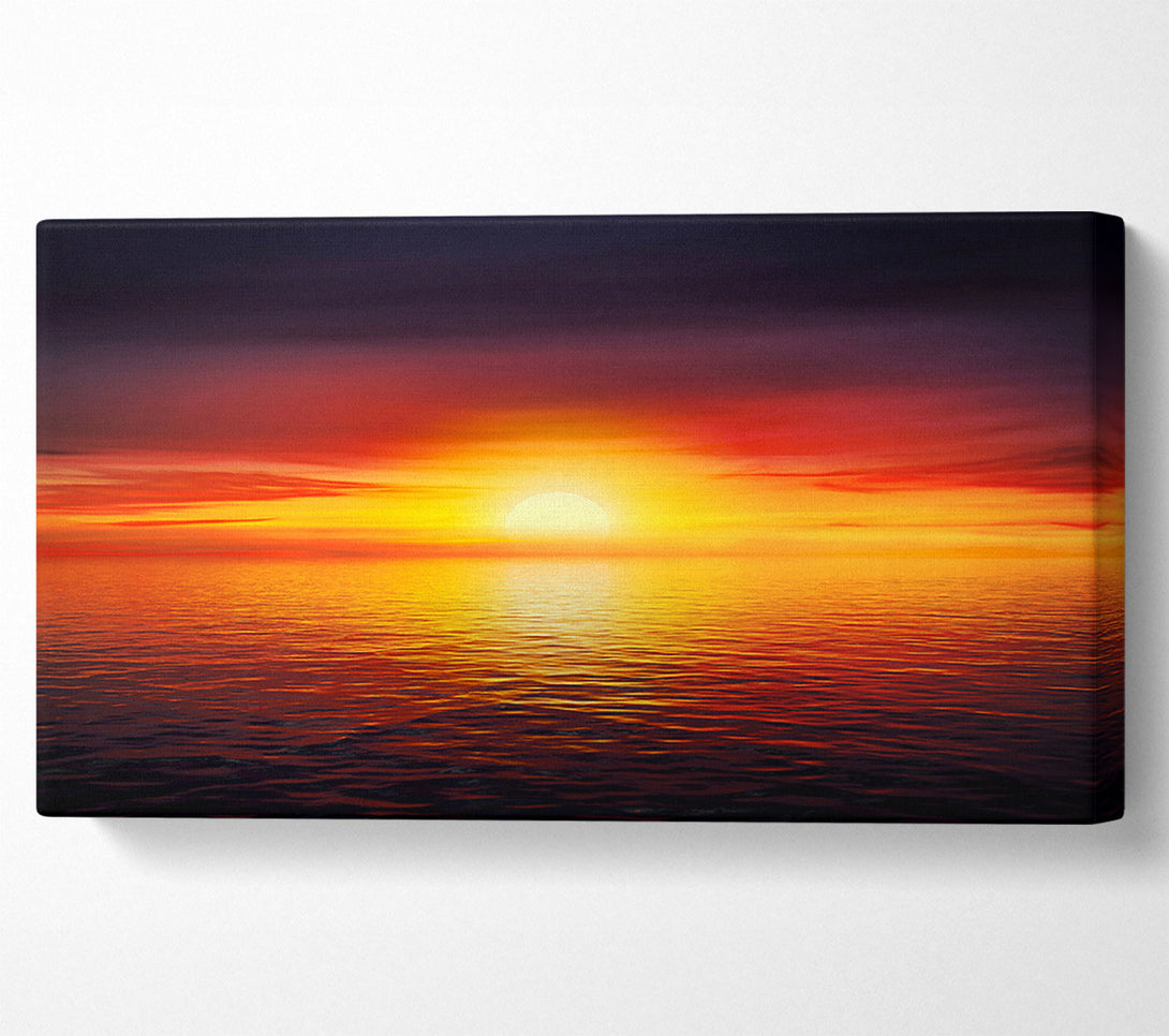  A Canvas Print of As The Sun Goes To Sleep Canvas Wall Art