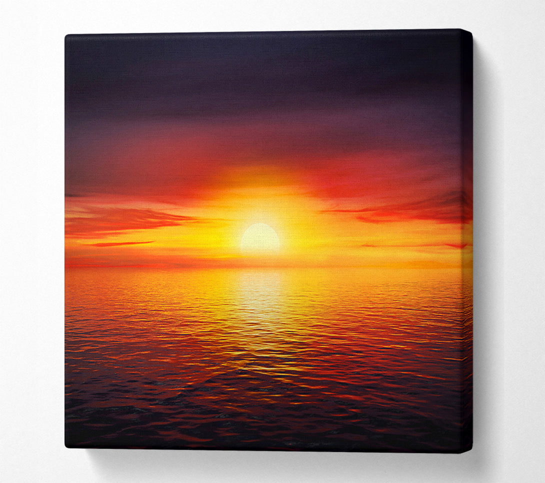  A Canvas Print of As The Sun Goes To Sleep Canvas Wall Art