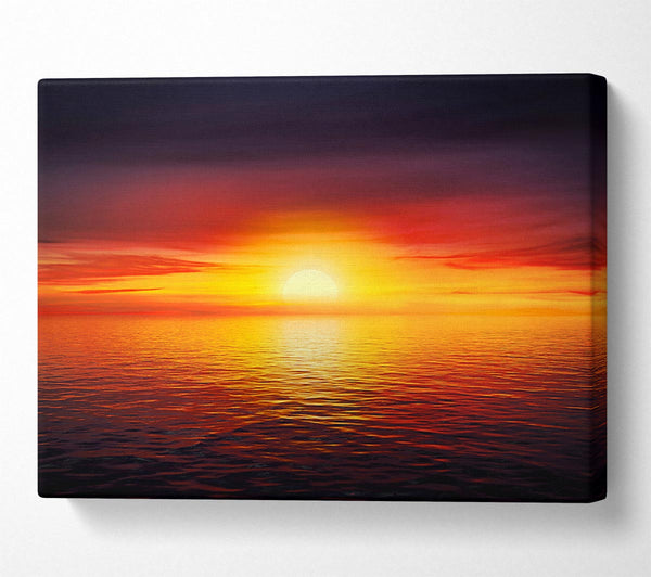  A Canvas Print of As The Sun Goes To Sleep Canvas Wall Art