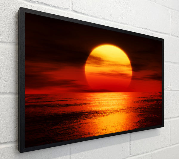 Red Fire Sky Reflections
