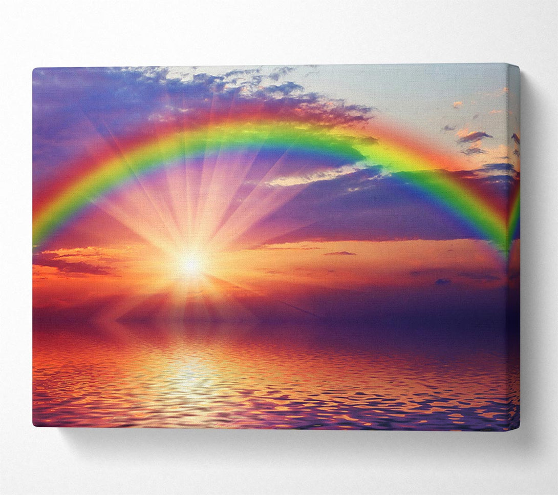  A Canvas Print of Rainbow Sun Blaze Canvas Art