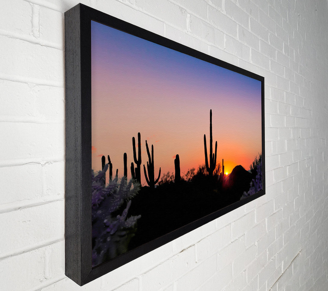  A Canvas Print of Desert Sun Glow Canvas Wall Art