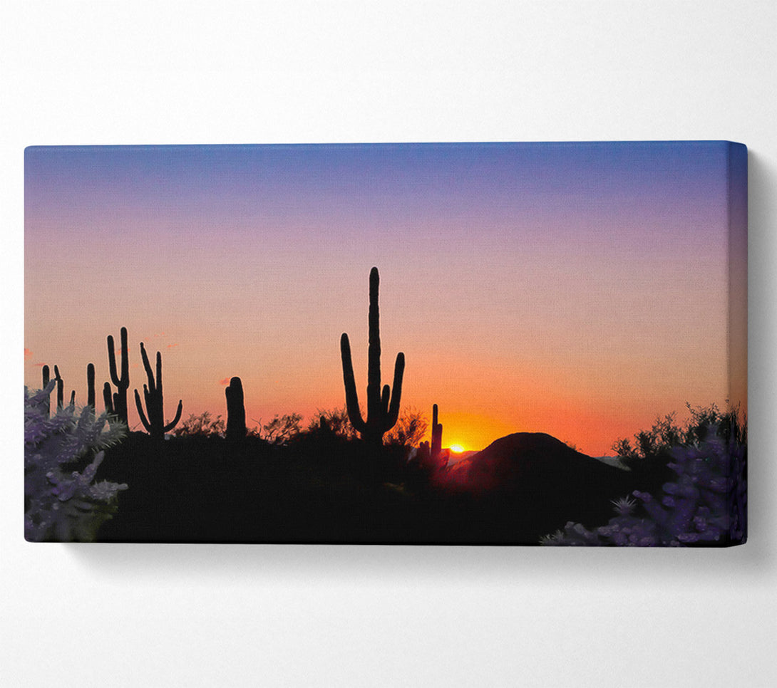  A Canvas Print of Desert Sun Glow Canvas Wall Art