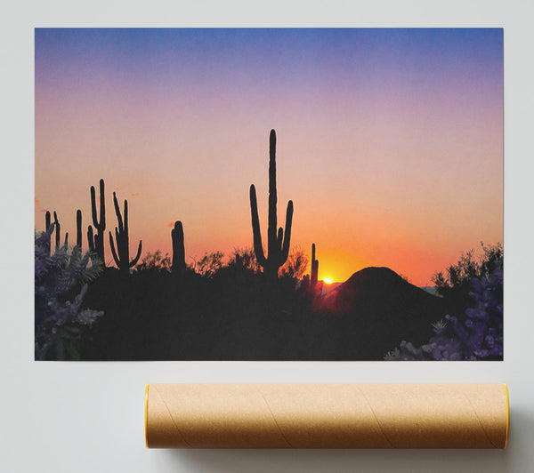 Desert Sun Glow Print