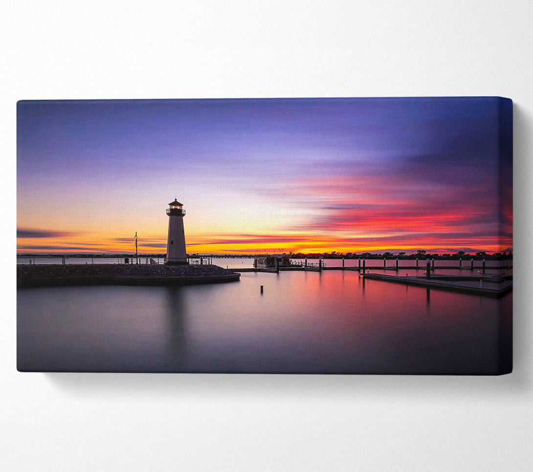  A Canvas Print of Peaceful Lighthouse Skies Canvas Art