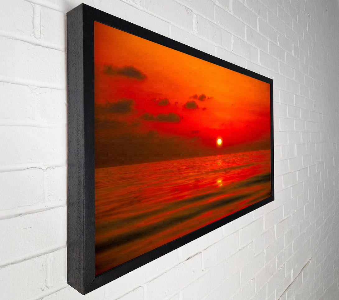  A Canvas Print of Perfect Red Sky Canvas Print