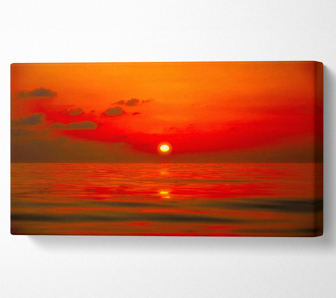  A Canvas Print of Perfect Red Sky Canvas Print