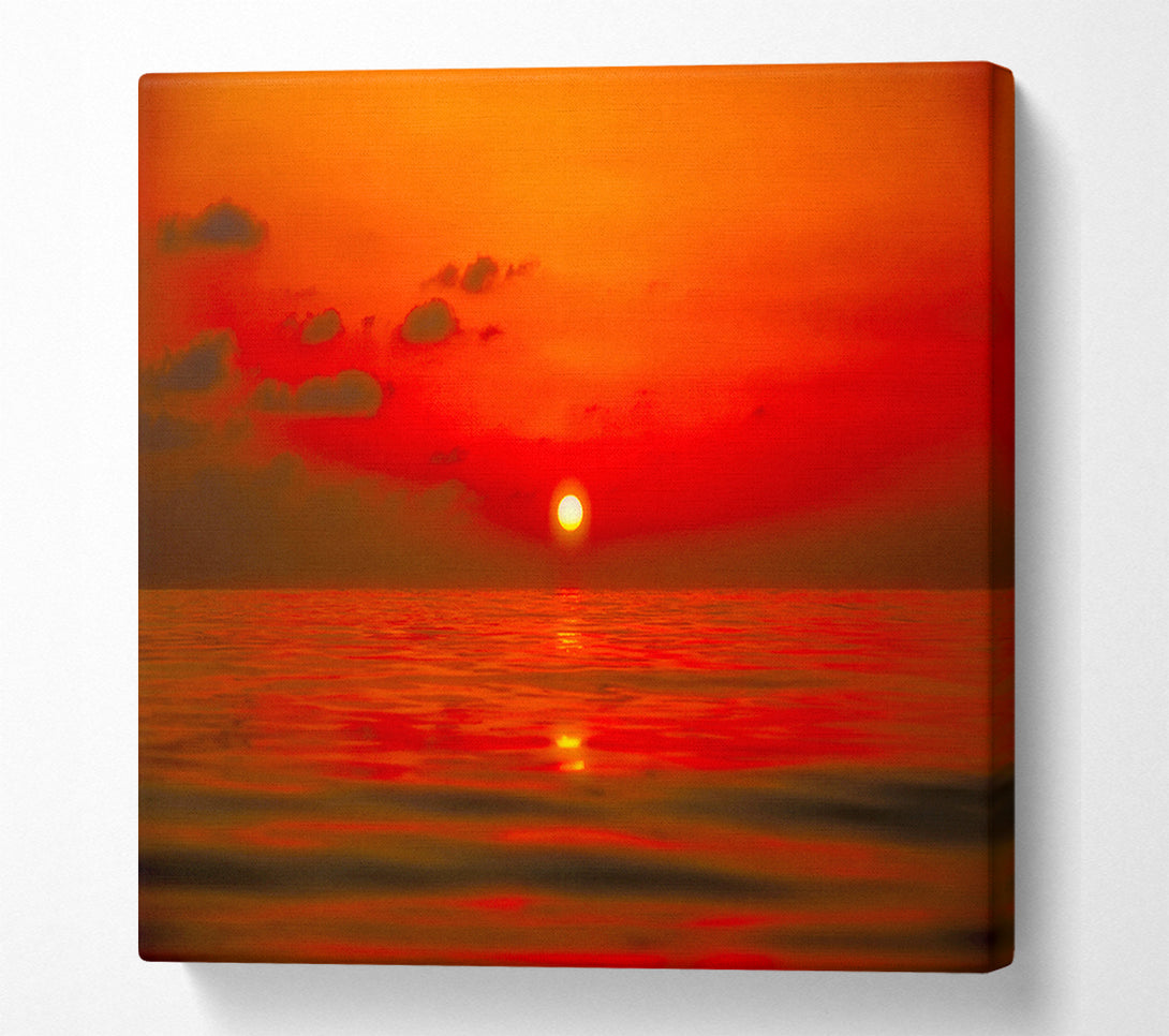  A Canvas Print of Perfect Red Sky Canvas Print