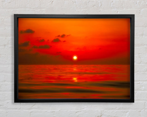 Perfect Red Sky Framed Print