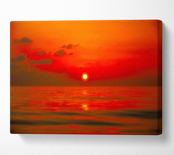  A Canvas Print of Perfect Red Sky Canvas Print