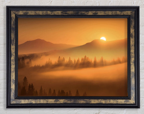 Sunrise Morning Glory Framed Print