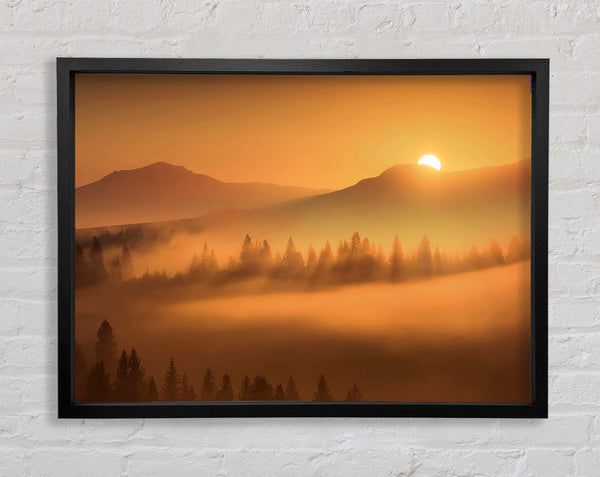 Sunrise Morning Glory Framed Print