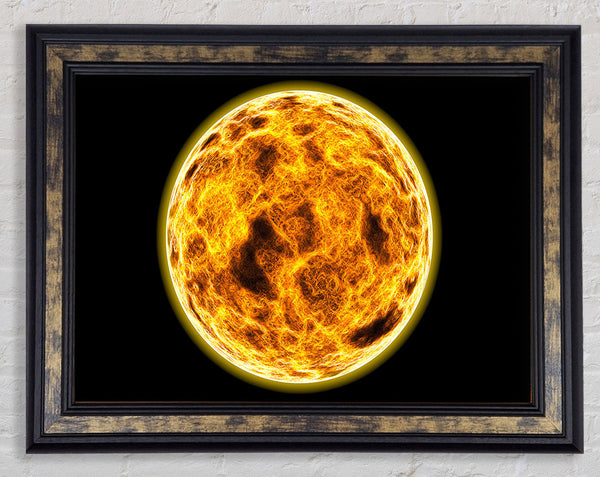 The Core Of The Blazing Sun Framed Print