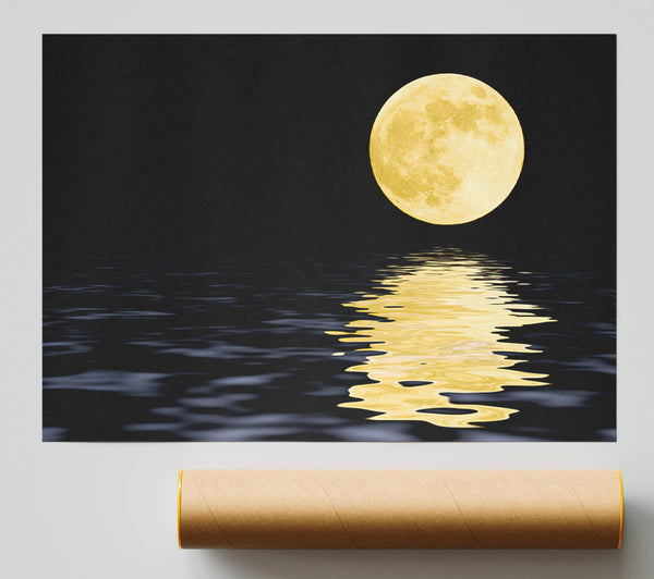 Perfect Moon Reflection Giclee Print