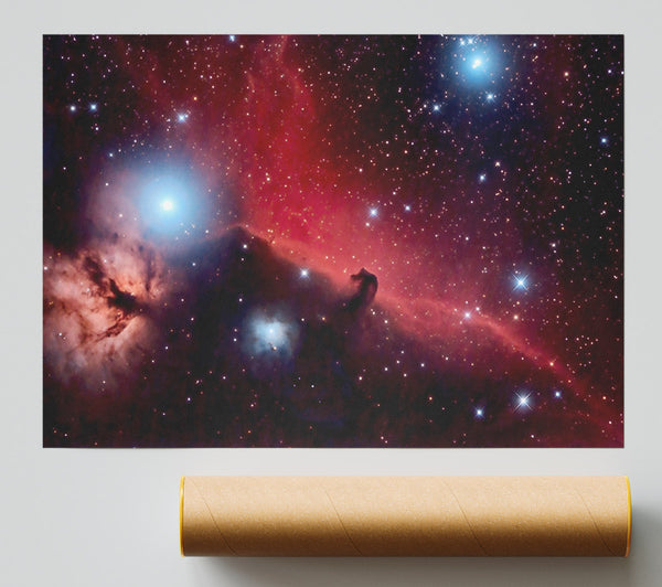Horsehead Nebula Red Print