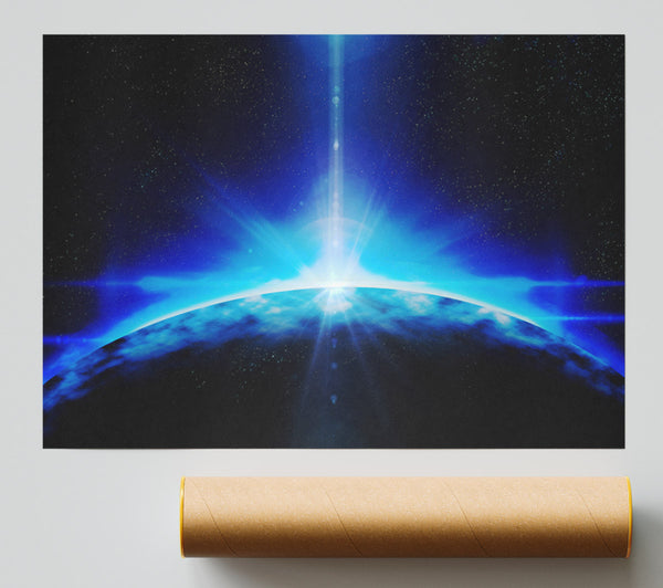Perfect Blue Planet Giclee Print