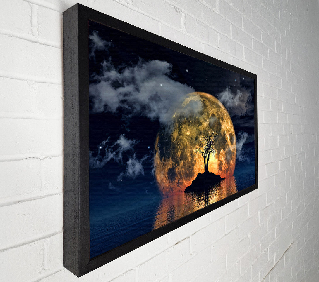  A Canvas Print of Fire Sun Tree Canvas Art