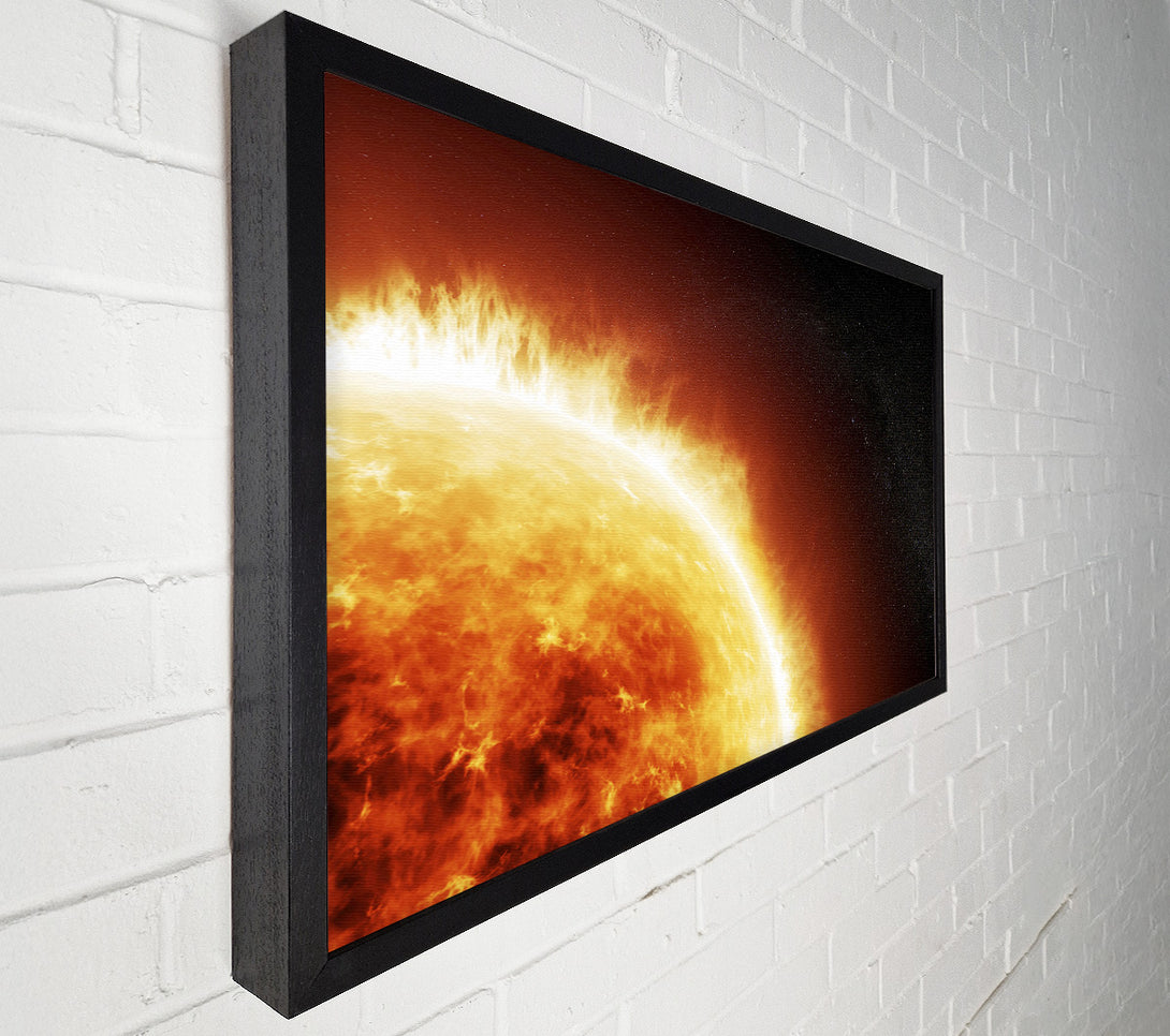  A Canvas Print of Fire Sun Glow Canvas Art